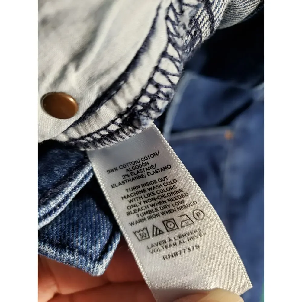 Ann Taylor Jeans Size 12 Women Blue Pants Denim Stretch Mid Rise Straight Ankle